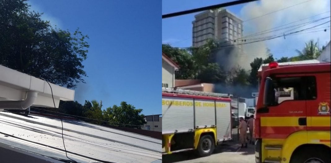 Incendio centro logístico del CNE