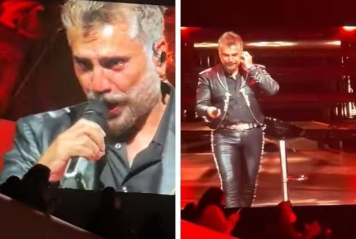Alejandro Fernández llora en concierto