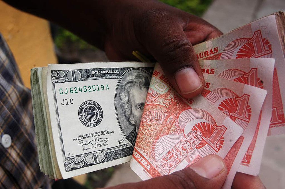 devaluación moneda hondureña