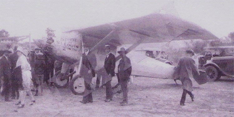 El “Espíritu de San Luis”, avión en el que Charles Lindbergh llegó a Toncontín en 1929.