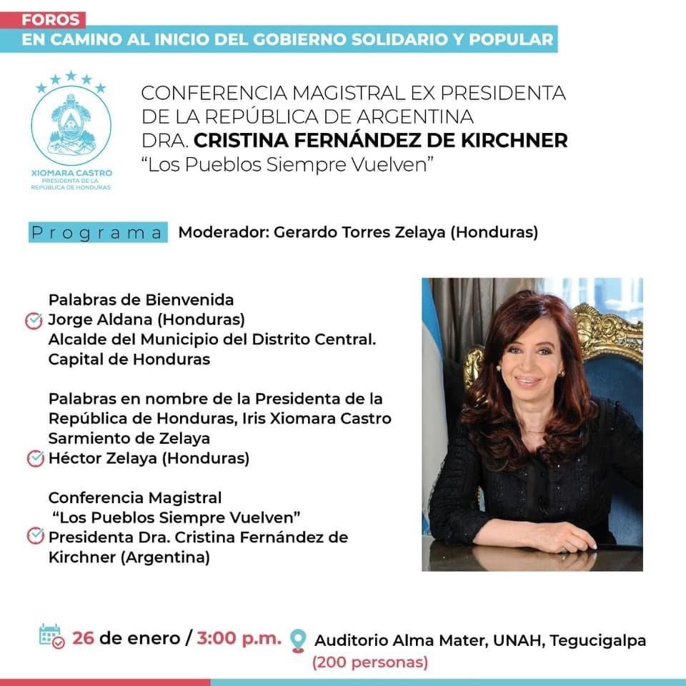 Vicepresidente de Argentina conferencia UNAH 