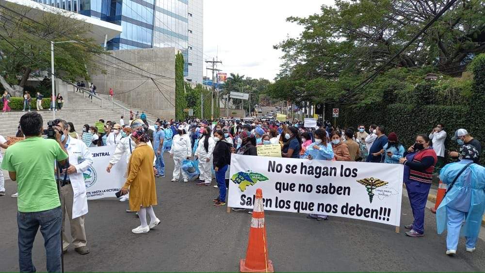 Honduras médicos protesta