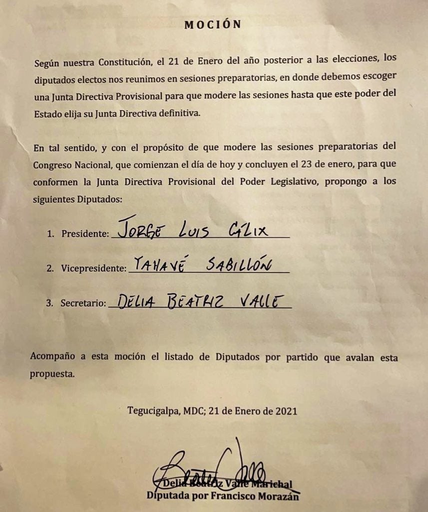 Ayala confirma Jorge Calix presidente