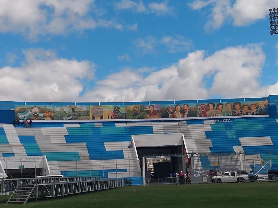 murales Estadio Nacional de posesión