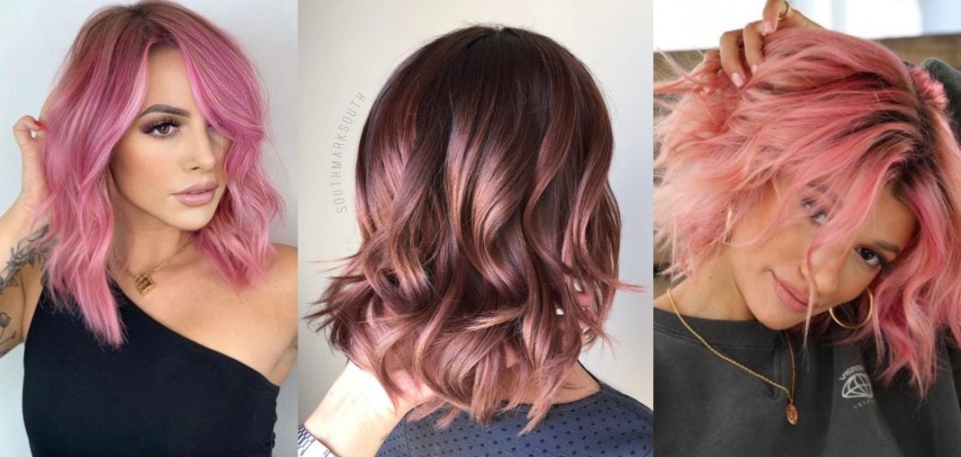 Balayage rosa para cabello