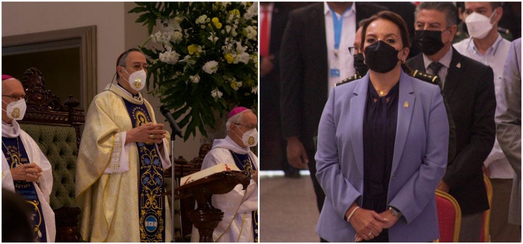 Cardenal abraza a Xiomara