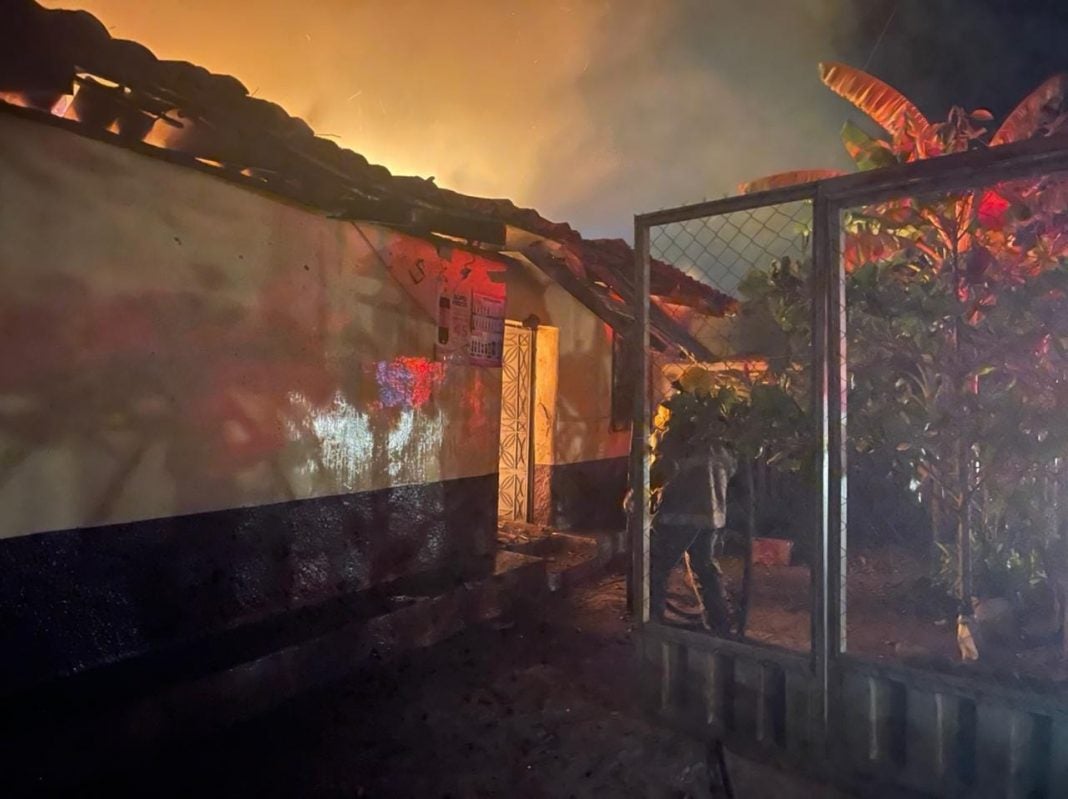 incendio en casa en comayagua