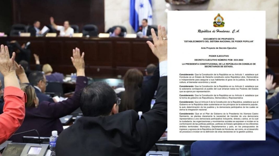 decreto poder popular Honduras