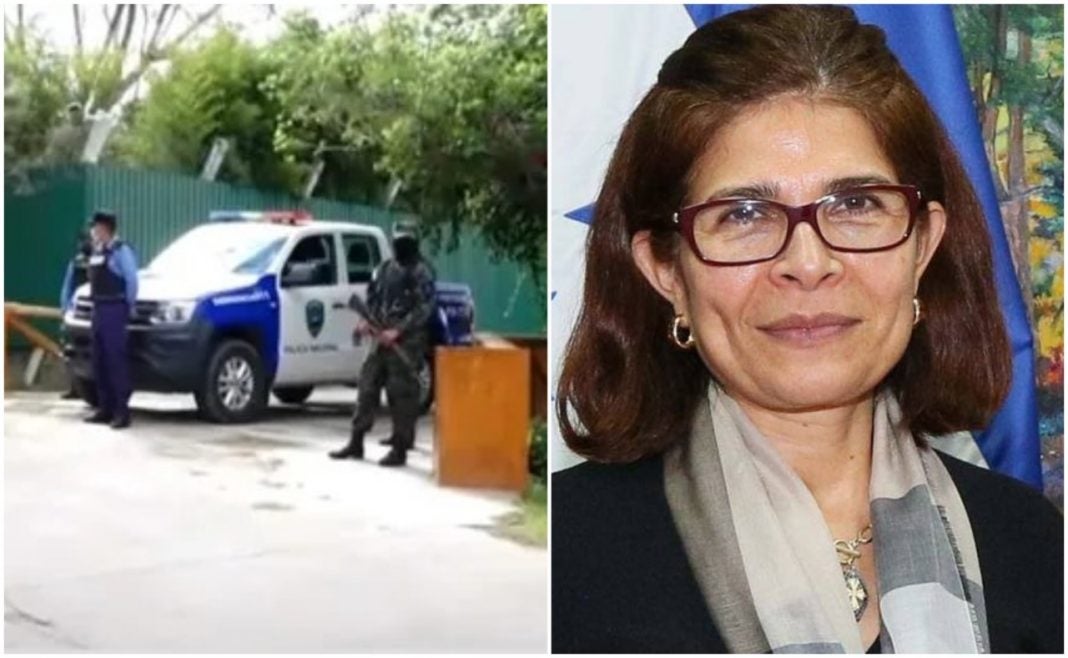 Policía resguarda vivienda de Hilda Hernández