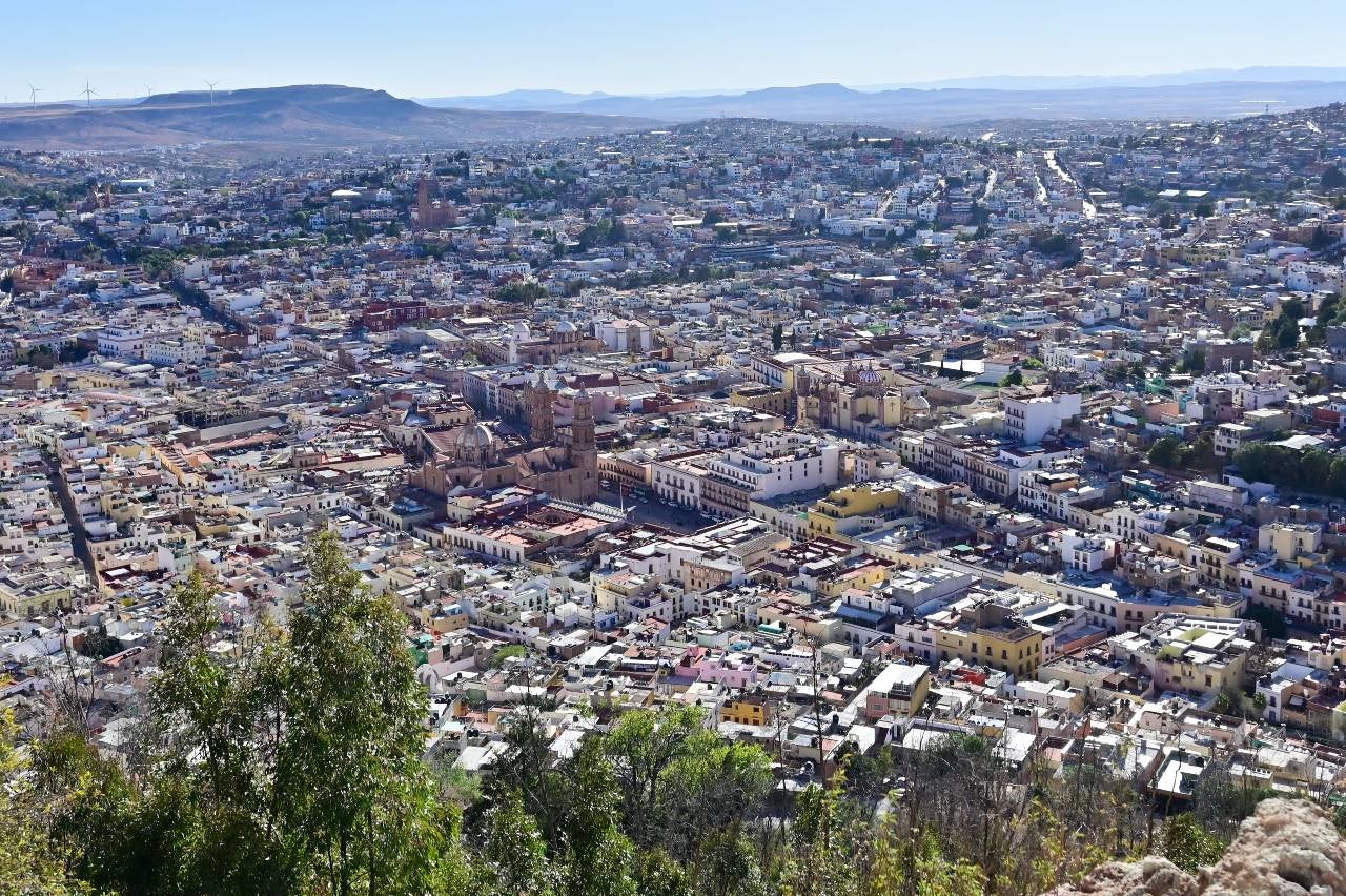 Vista general de la ciudad de Zacatecas, en el estado de Zacatecas.