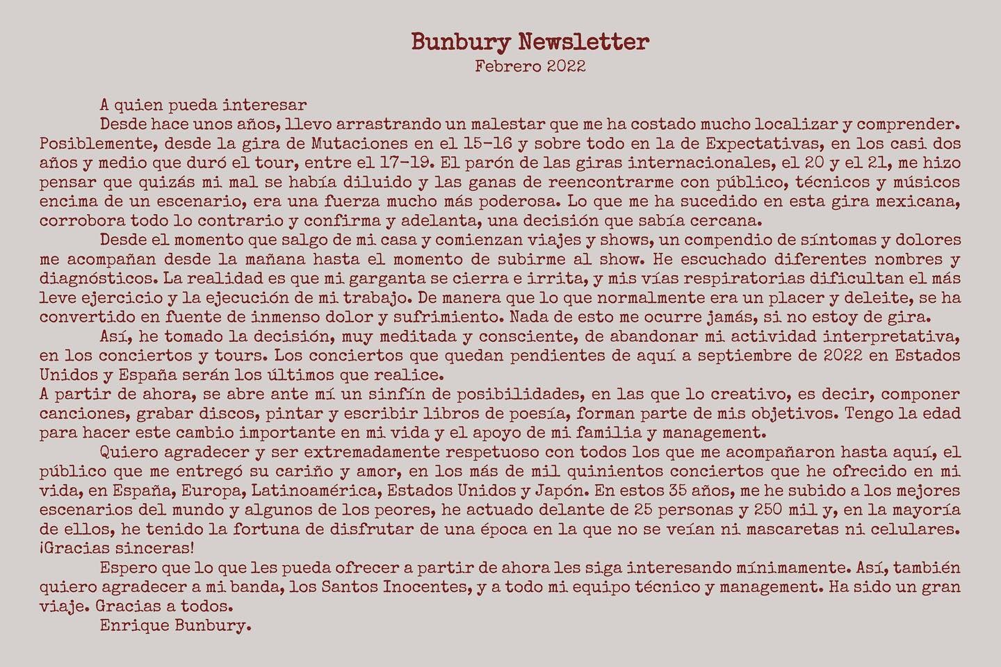 Comunicado de Bunbury 