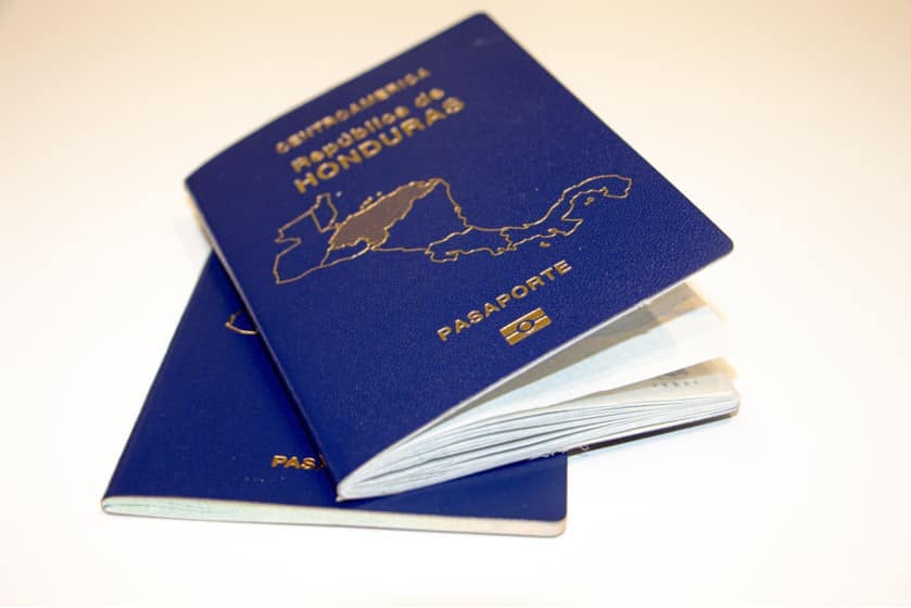 pasaporte electrónico en Honduras