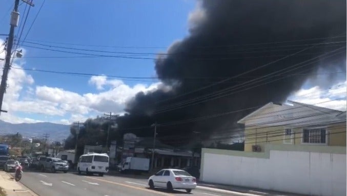 Incendio en Tegucigalpa
