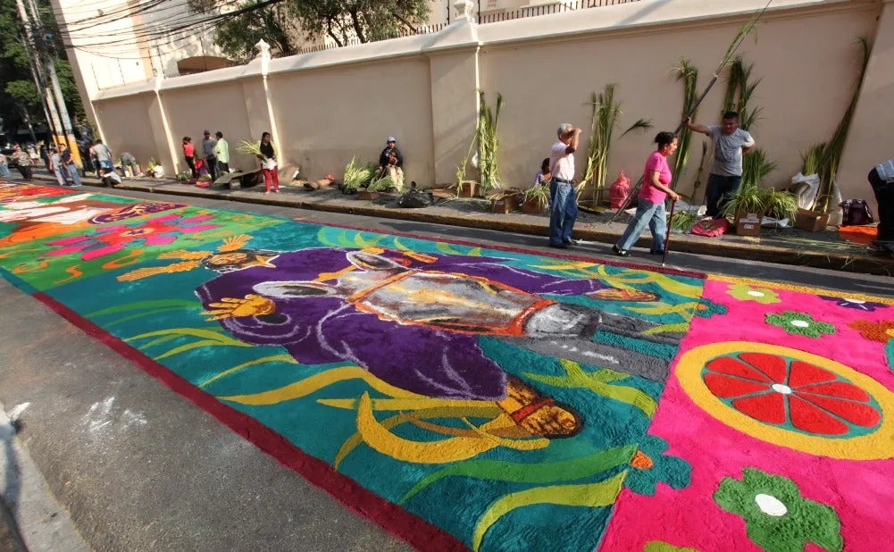 Semana Santa alfombras Honduras
