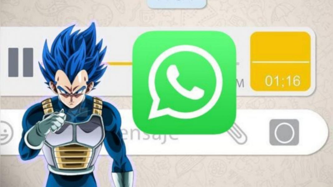 Truco para enviar audios en WhatsApp con la voz de Vegeta y Goku