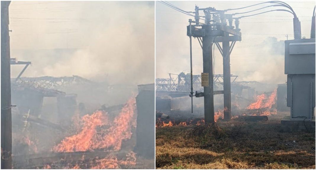 incendio en subestación Bermejo San Pedro Sula