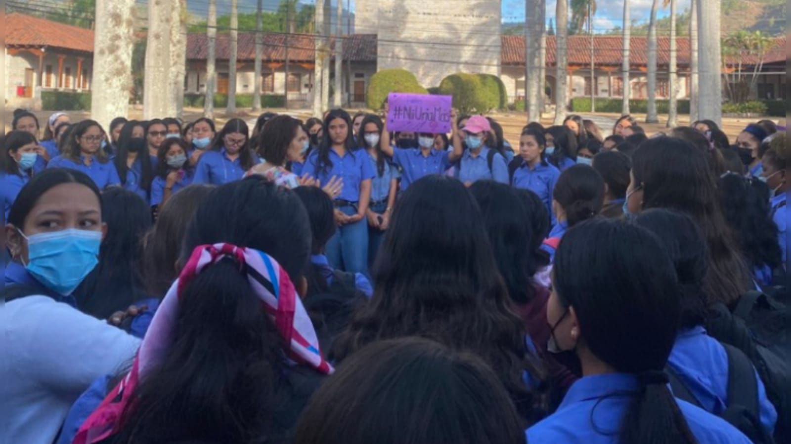 Protesta de estudiantes de Zamorano