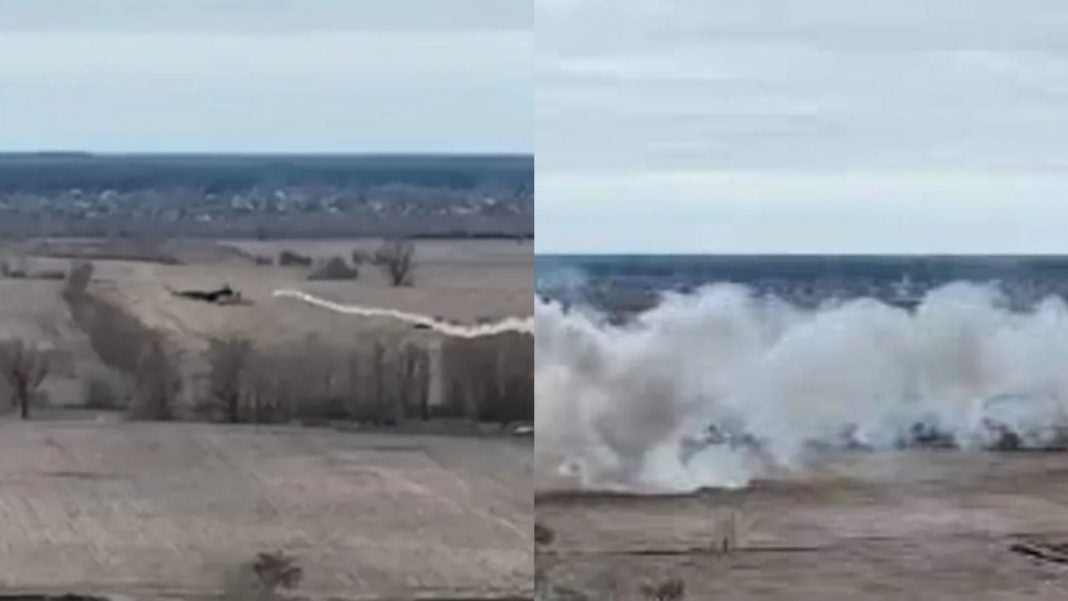 Misil ucraniano derriba a un helicóptero ruso