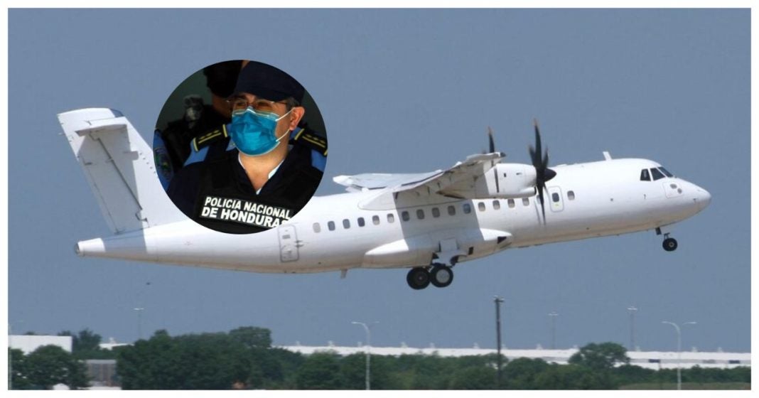 JOH extradición avión de la DEA