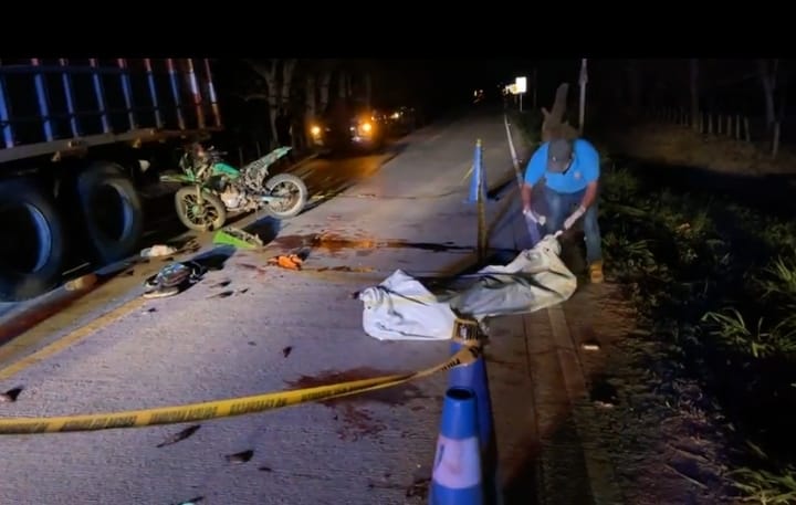 accidente motociclista Cortés