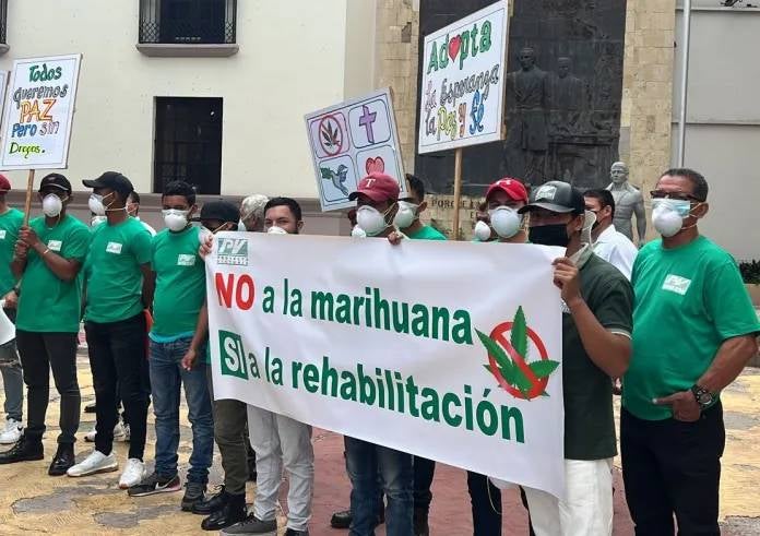 protesta contra cannabis en honduras