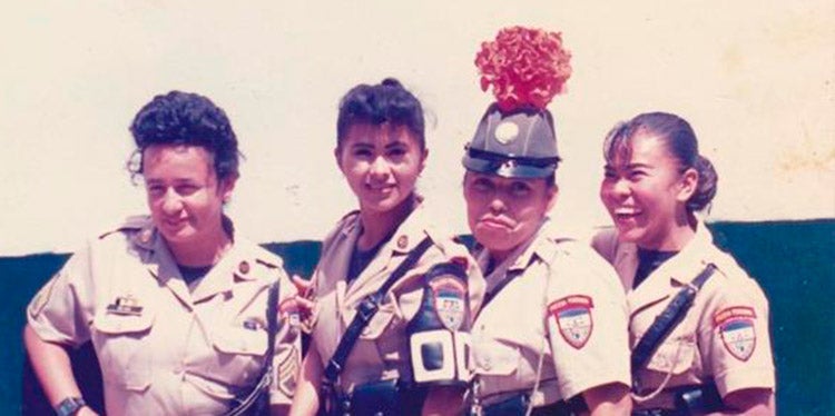Sulma Reyes en la Policía Nacional