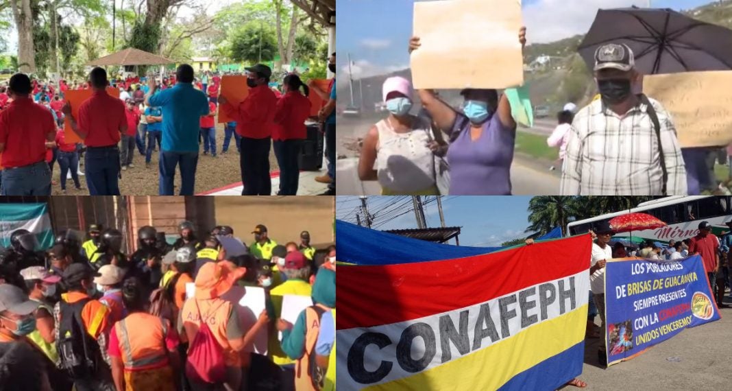 Protestas en Honduras este martes 3 de mayo de 2022