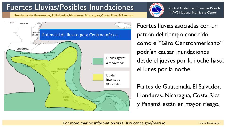 Honduras estaría recibiendo fuertes lluvias desde mañana, jueves.