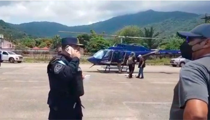 En un helicóptero se trasladó a la extraditable hacia Tegucigalpa. 