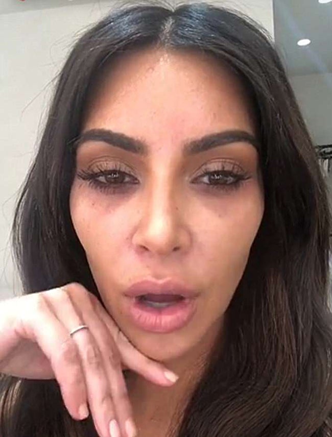 Kim Kardashian sin maquillaje