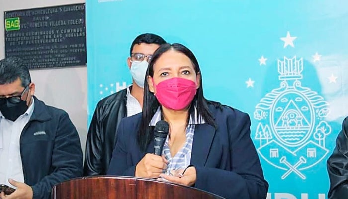 Laura Suazo, ministra de la Secretaría de Agricultura y Ganadería (SAG).