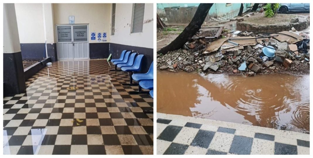 Hospital San Felipe lluvias inundado