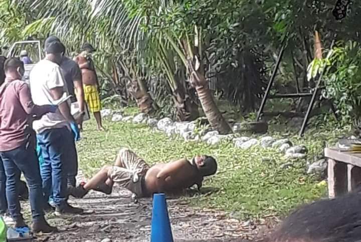Hombre muerto en La Ceiba 