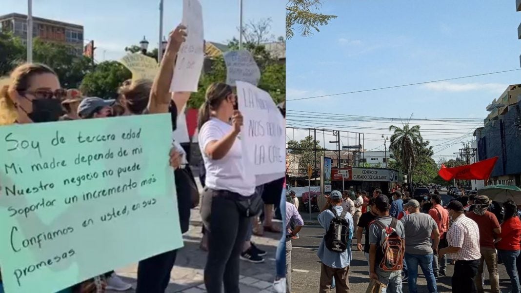 LIBRE y locatarios protestan en SPS
