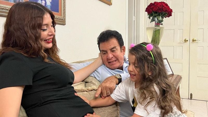 Salvador Nasralla Iroshka Elvir revelan bebé