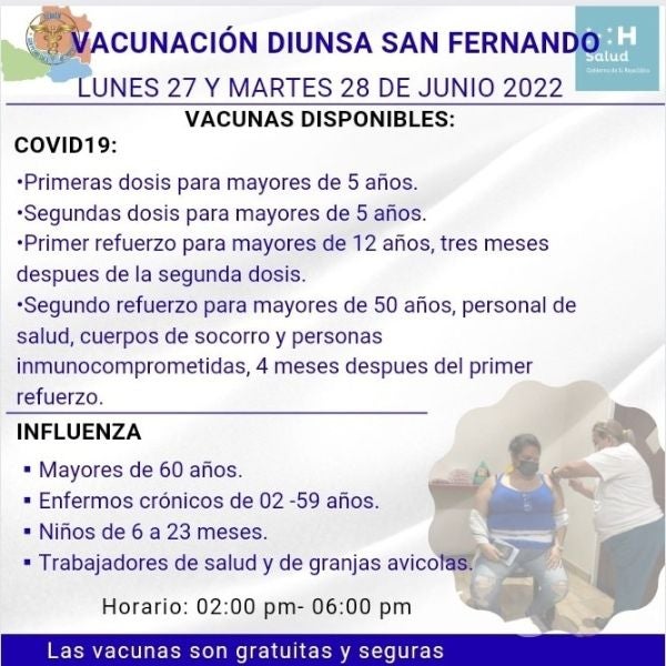 Vacunas SPS 27 de junio