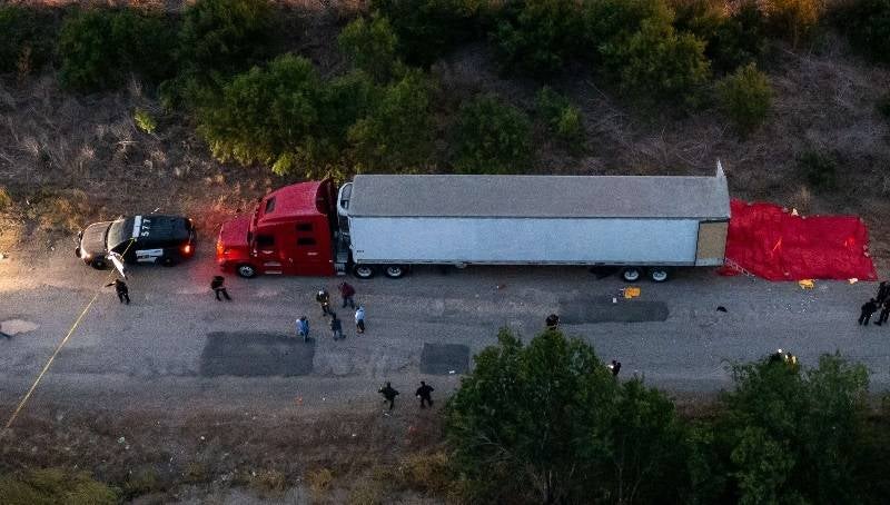 Camión hallado con migrantes muertos