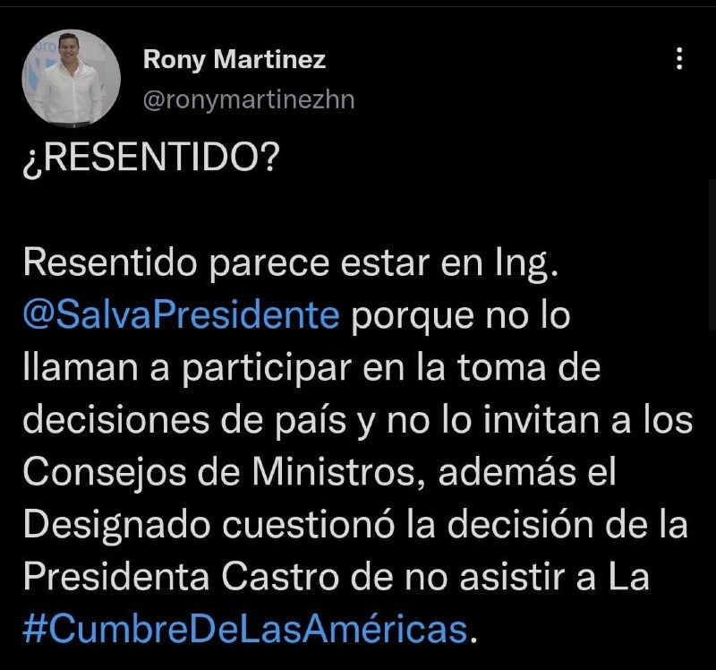 Salvador Nasralla Cumbre de las Américas