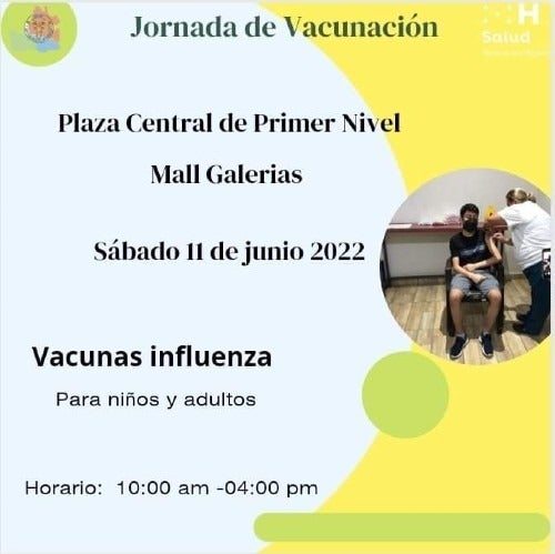 Vacunación en Mall Galerías.