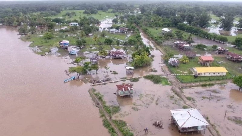 Inundaciones en Villeda Morales durante junio
