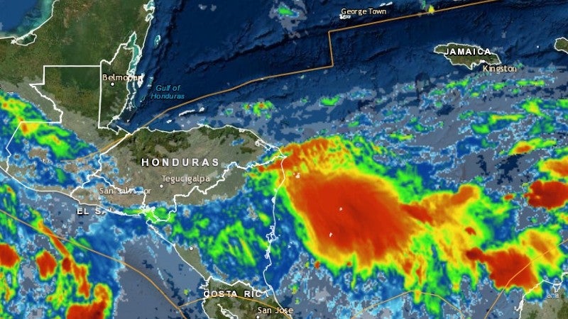 Huracán Bonnie en Honduras