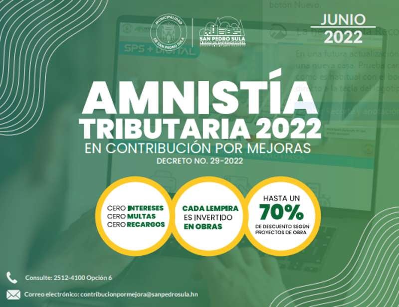 Amnistía tributaria del año 2022.
