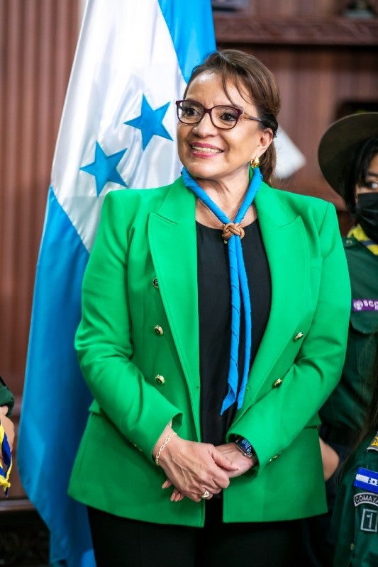 Xiomara Castro presidenta Scout Honduras