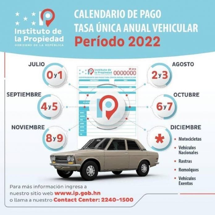 En Julio Por Matrícula Vehicular Se Han Recaudado L127 Millones 6464