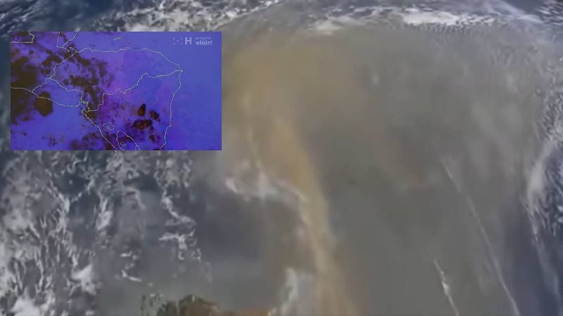 polvo del Sahara en Honduras 2022