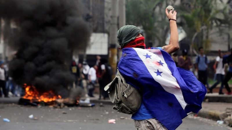 aumento de protestas en honduras