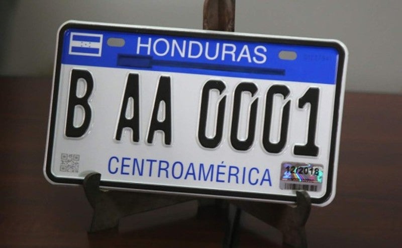 placas Honduras 