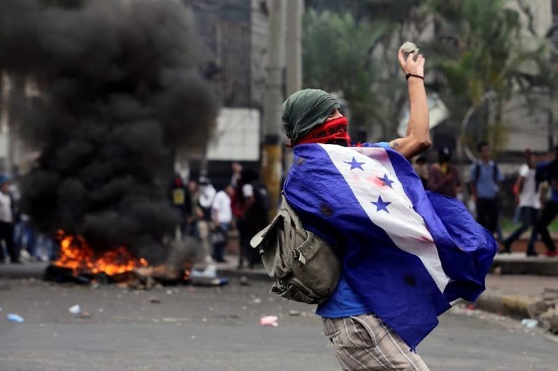 protestas en Honduras