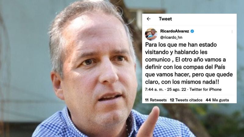 tuit campaña de Ricardo Álvarez