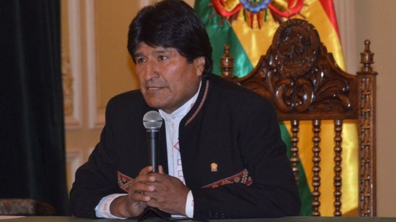Evo Morales pierde su teléfono